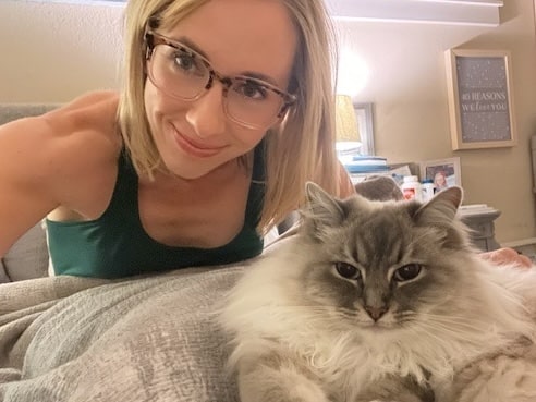 holly and her boy or girl ragdoll cat